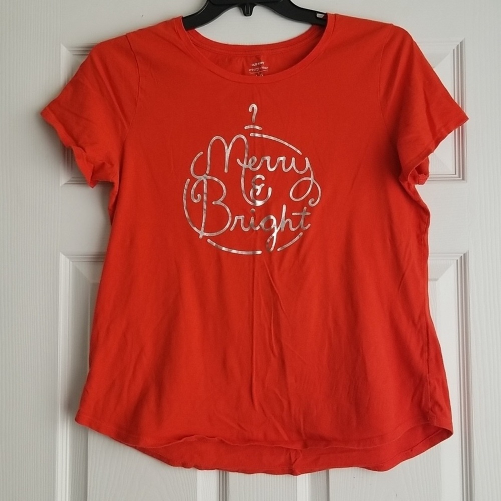 Women's red short-sleeved T-shirt